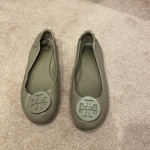 Minnie Ballet Grey Tory Burch Flats